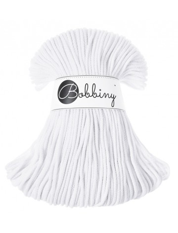 Biały sznurek bawełniany z rdzeniem 3mm Bobbiny