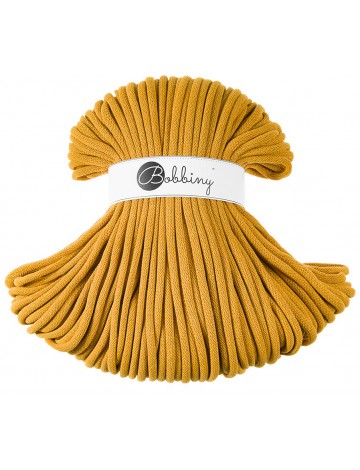 Senffarbene Baumwollschnur, 9 mm, 100 m Spulen